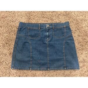 Vintage Y2K Esprit Denim Mini Skirt A-Line Jean Skirt‎